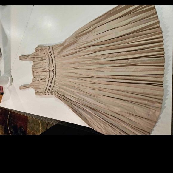 Women's Ann Klein Size 6 Fall Dress Worn Once! Paper Pleated Design - Picture 7 of 10